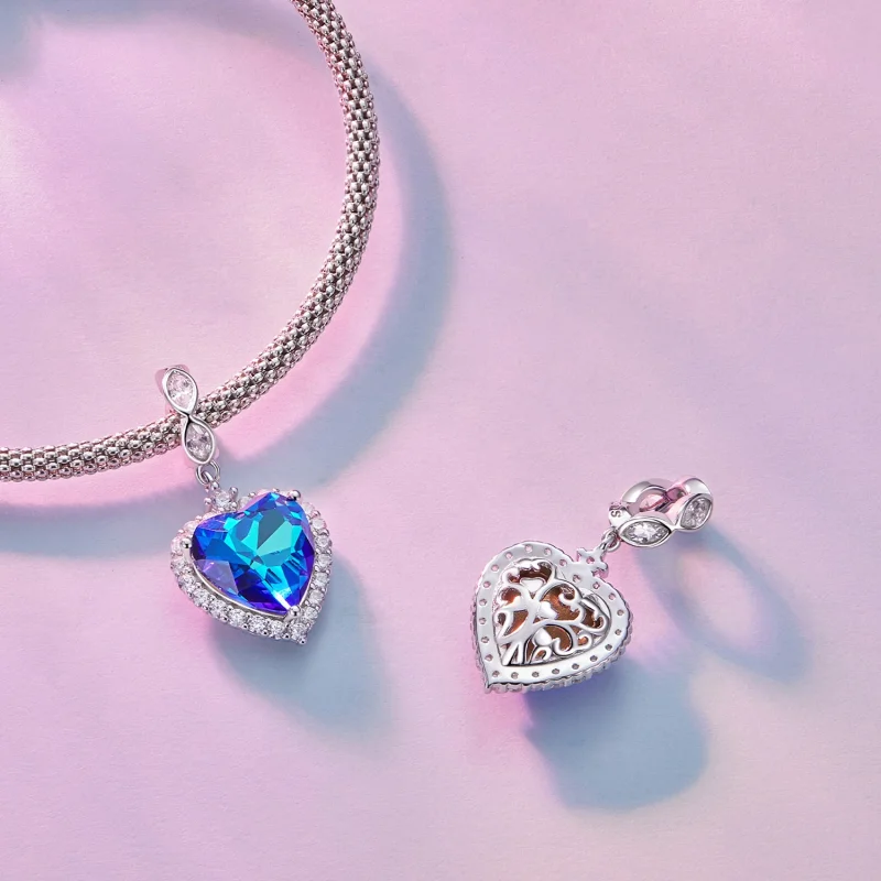 (Bild für) Pandora Blaues Herz - BSC775 - Ansicht 4