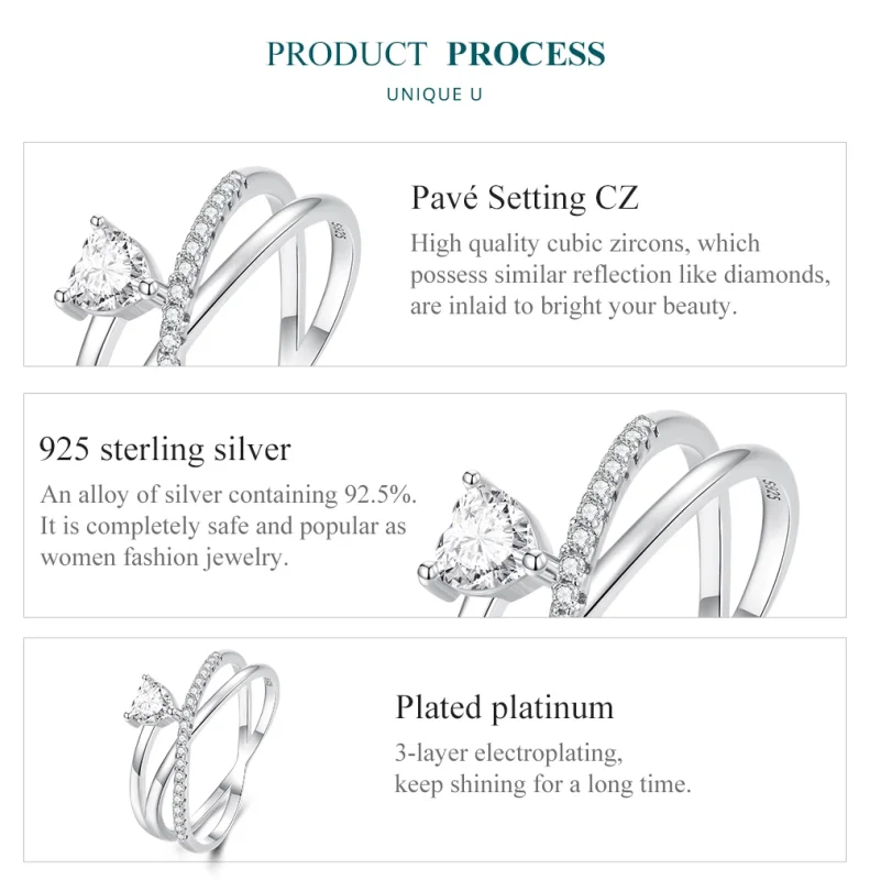 (Bild für) Pandora Dreifach Ring - BSR336 - Ansicht 6