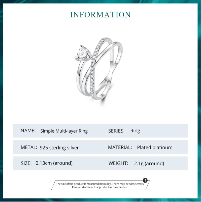 (Bild für) Pandora Dreifach Ring - BSR336 - Ansicht 7