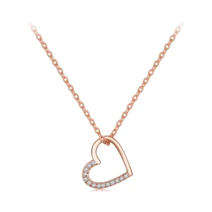 (Bild für) Pandora Kette Roségold Herz - SCN347-C