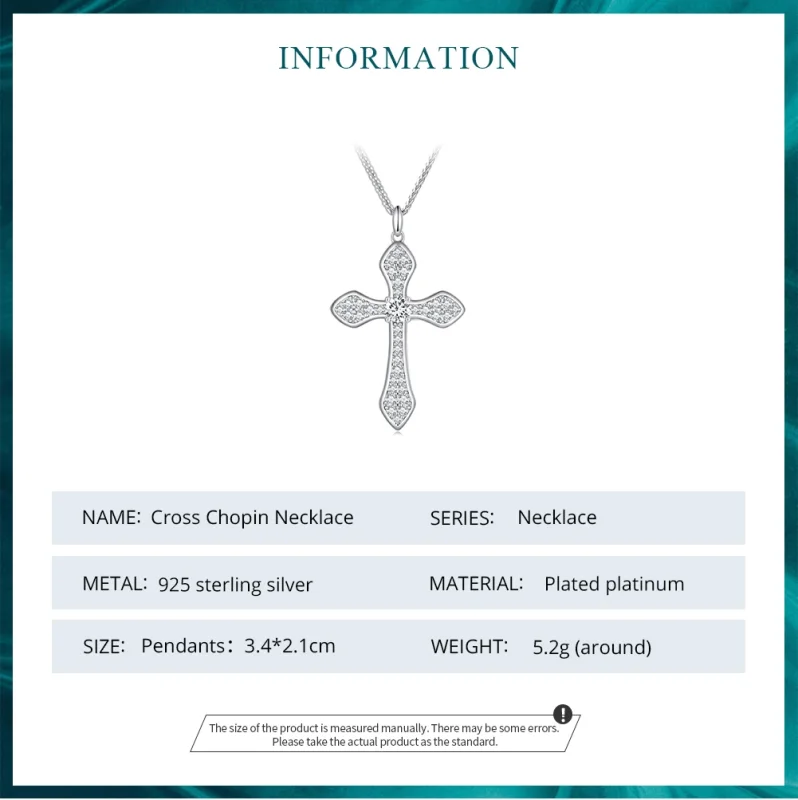 (Bild für) Pandora Kreuz Kette - BSN303 - Ansicht 7