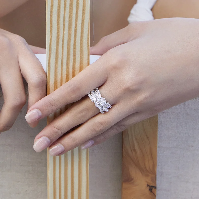 (Bild für) Pandora Prinzessin Ring - BSR187 - Ansicht 8