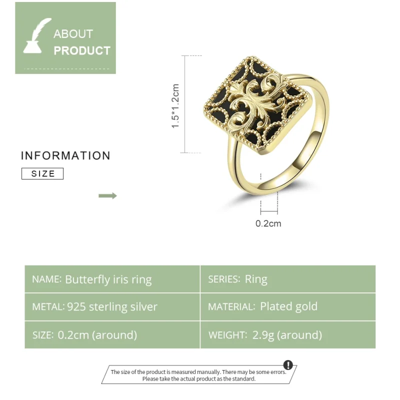 (Bild für) Pandora Ring Eckig - BSR189 - Ansicht 3