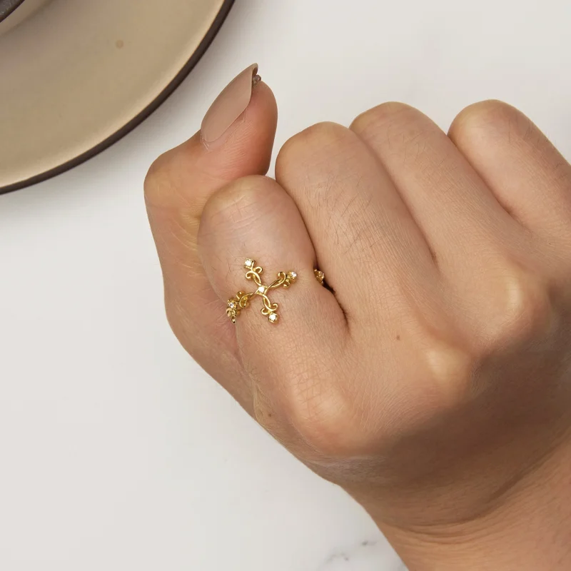(Bild für) Pandora Ring Gelbgold - BSR041-B - Ansicht 6