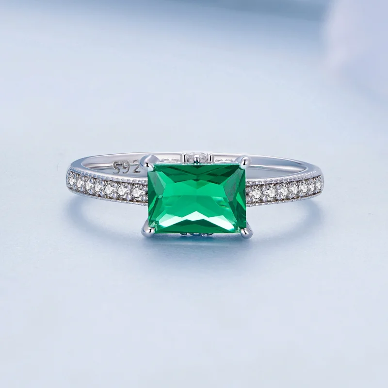 (Bild für) Pandora Ring Grüner Stein - BSR461 - Ansicht 3