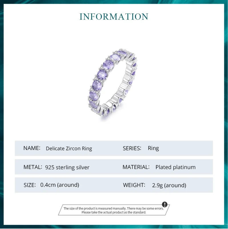 (Bild für) Pandora Ring Lila - BSR340 - Ansicht 6