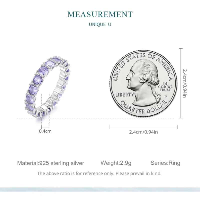 (Bild für) Pandora Ring Lila - BSR340 - Ansicht 7