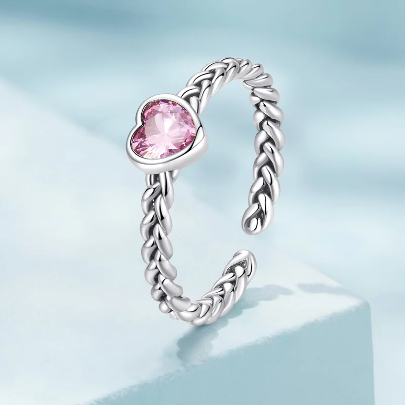 (Bild für) Pandora Ring Rosa Herz - SCR865 - Ansicht 2