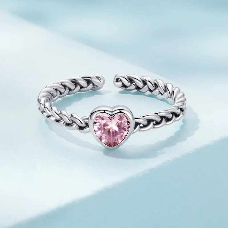 (Bild für) Pandora Ring Rosa Herz - SCR865 - Ansicht 3