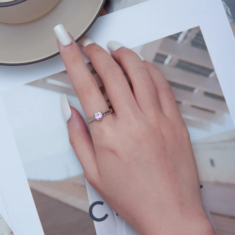 (Bild für) Pandora Ring Rosa Herz - SCR865 - Ansicht 5