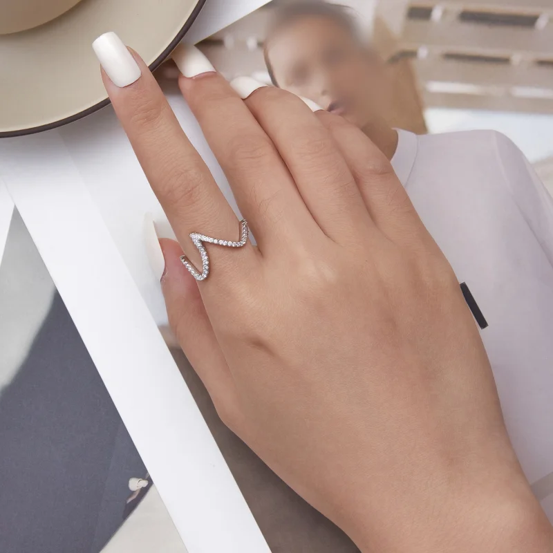 (Bild für) Pandora Ring Zick Zack - BSR314 - Ansicht 6