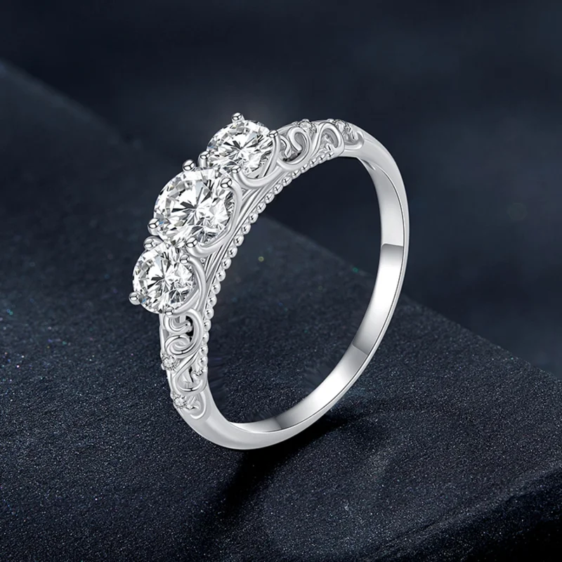 (Bild für) Pandora Style 3-Stein-Ring - MSR009 - Ansicht 2