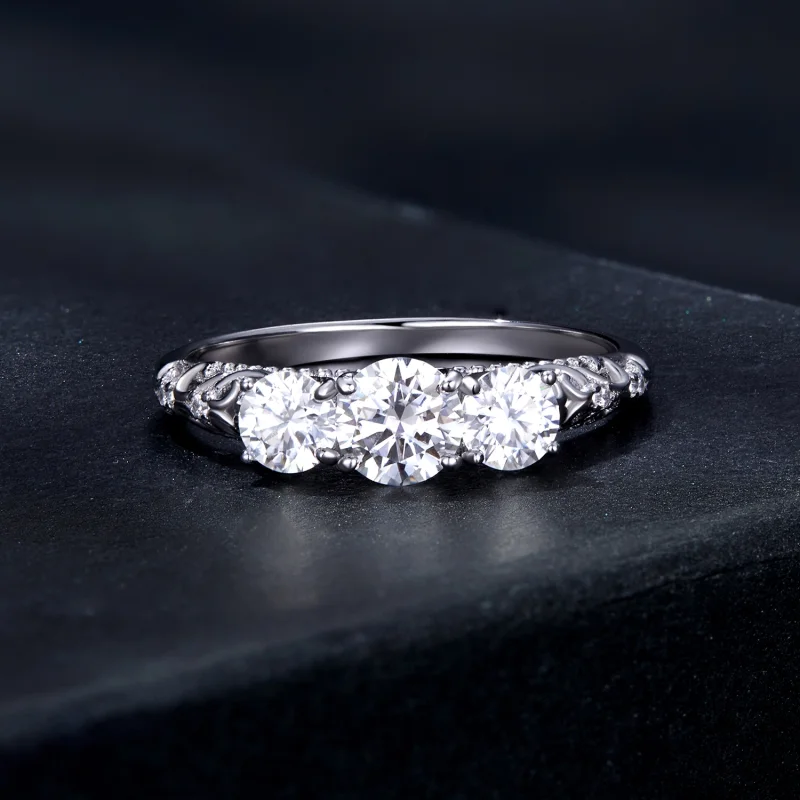 (Bild für) Pandora Style 3-Stein-Ring - MSR009 - Ansicht 3