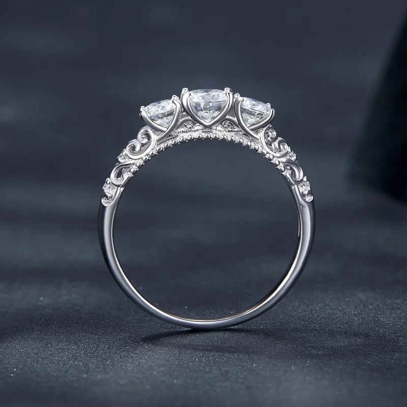 (Bild für) Pandora Style 3-Stein-Ring - MSR009 - Ansicht 4
