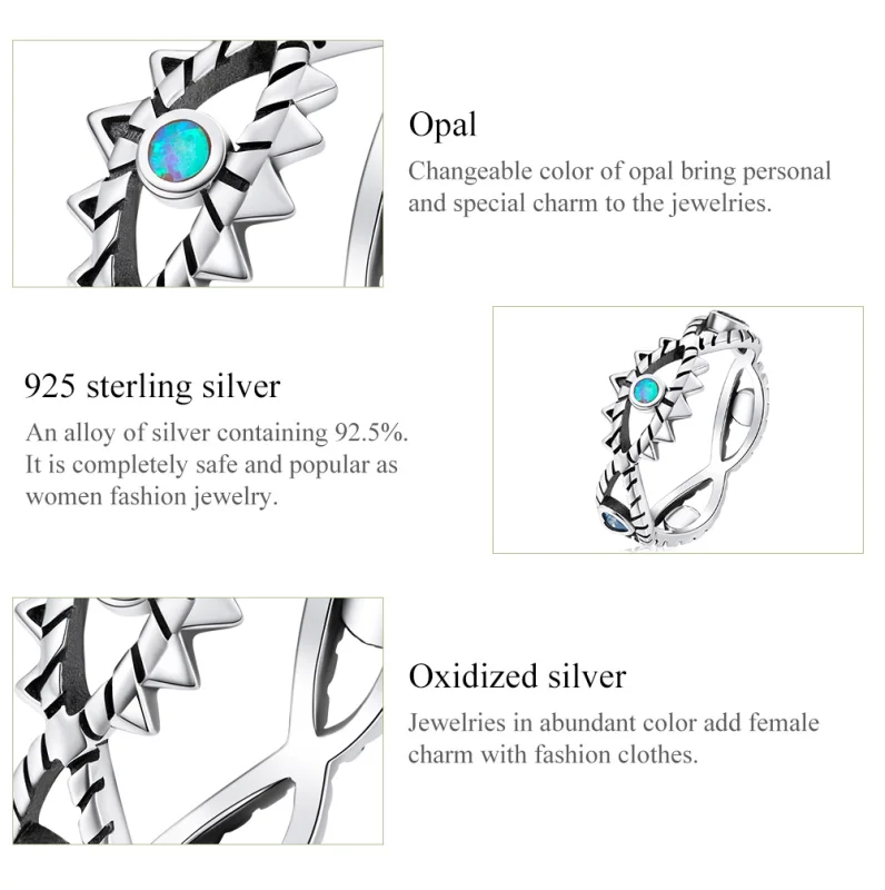 (Bild für) Saphir Ring Pandora - SCR800 - Ansicht 4