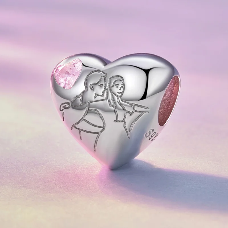 (Bild für) Seelenverwandter-Charm im Pandora-Stil - BSC772 - Ansicht 2