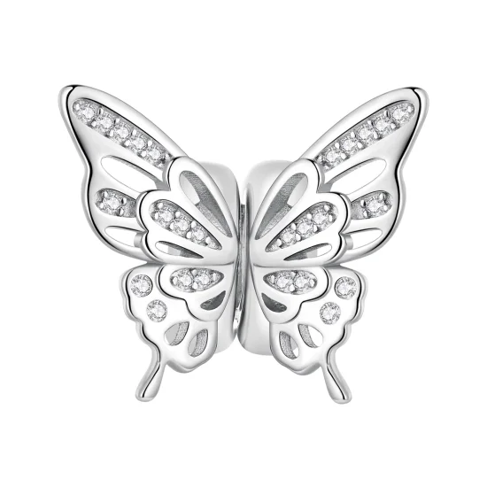 (Bild für) Spacer-Charm mit Schmetterlingen im Pandora-Stil - BSC823