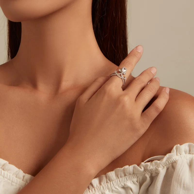 (Bild für) Tiara-Ring im Pandora-Stil - BSR368 - Ansicht 4