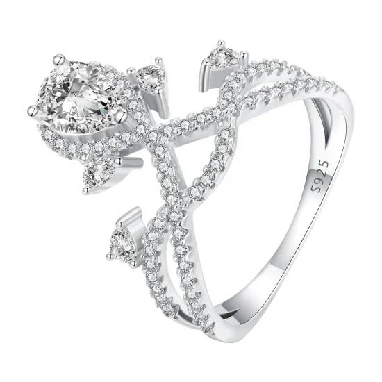 (Bild für) Tiara-Ring im Pandora-Stil - BSR368