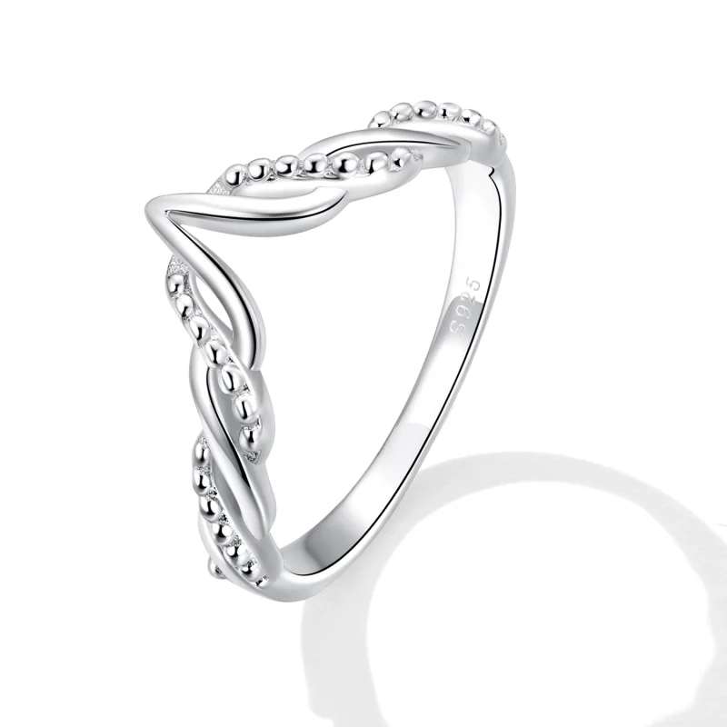 (Bild für) Tiara Wishbone-Ring im Pandora-Stil - BSR258 - Ansicht 2