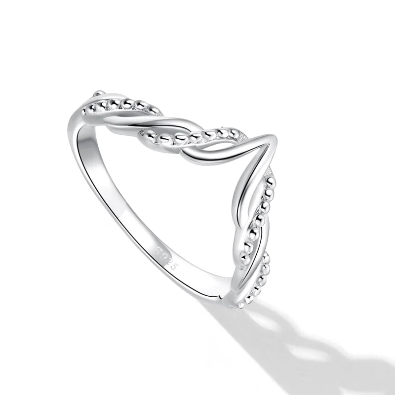 (Bild für) Tiara Wishbone-Ring im Pandora-Stil - BSR258 - Ansicht 6
