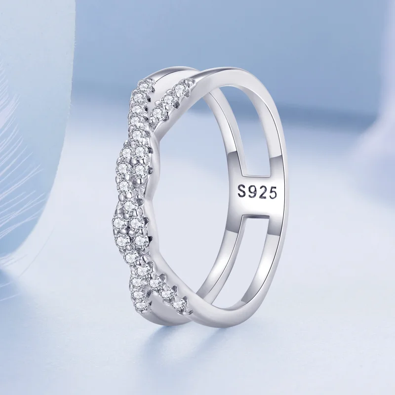 (Bild für) Twist-Ring im Pandora-Stil - BSR327 - Ansicht 2