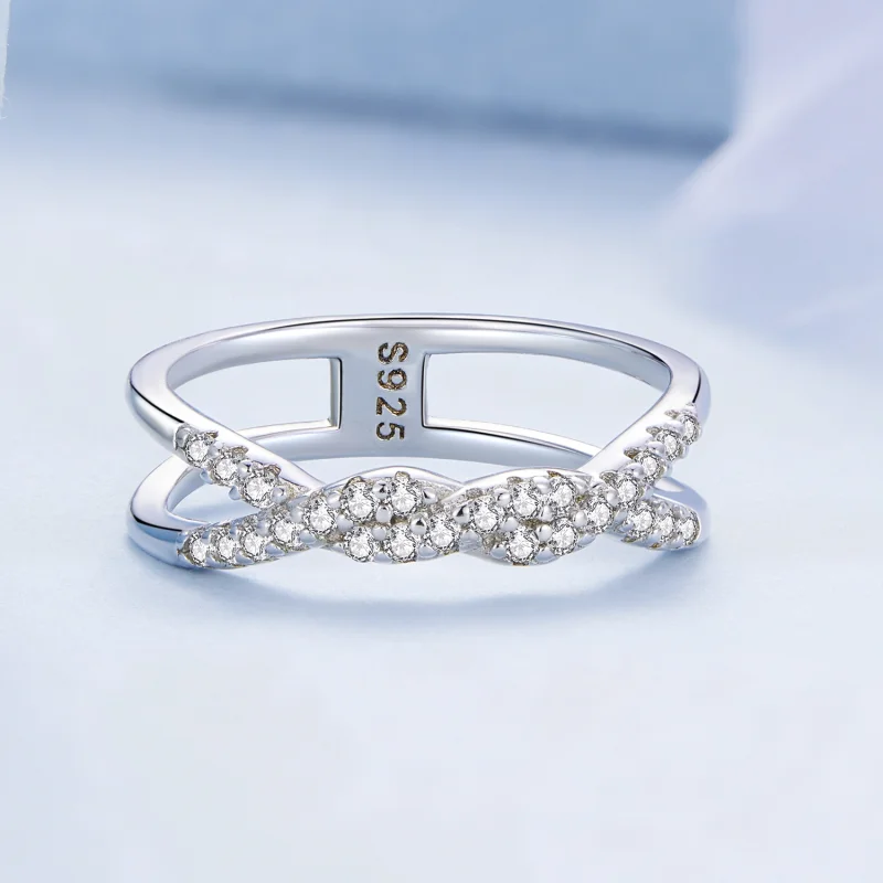 (Bild für) Twist-Ring im Pandora-Stil - BSR327 - Ansicht 3