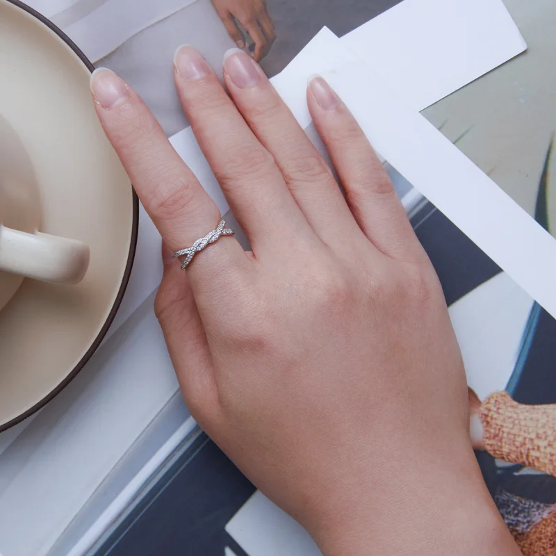 (Bild für) Twist-Ring im Pandora-Stil - BSR327 - Ansicht 5