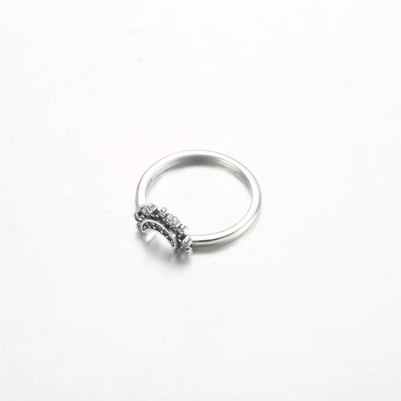 (Bild für) Pandora Celestial Blue Sparkling Moon Ring - 192675C01 - Ansicht 3