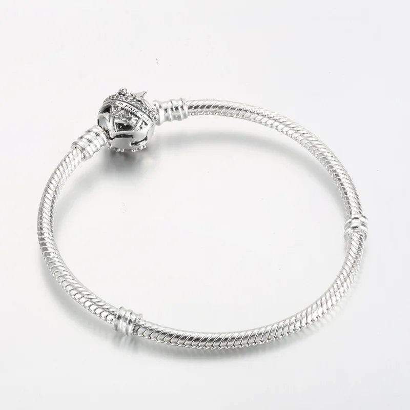 (Bild für) Pandora Disney Glöckchen Verschluss Momente Schlangenkette Armband - 592548C01 - Ansicht 2