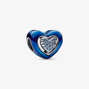 (Bild für) Pandora Drehbarer Anhänger Blaues Herz - 792750C01