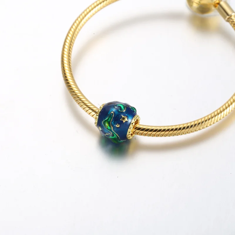 (Bild für) Pandora Earth 14k vergoldetes Charm - 762431C01 - Ansicht 5