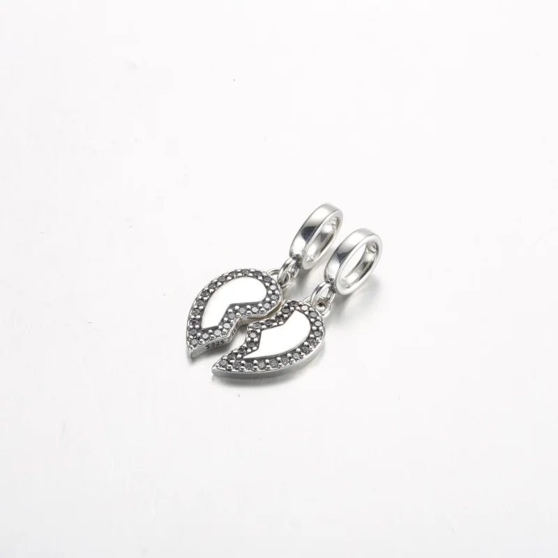 (Bild für) Pandora Friends Splittable Heart Dangle Charm - 792743C01 - Ansicht 2