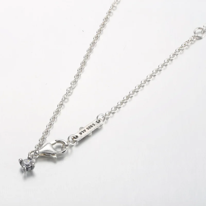 (Bild für) Pandora Funkelnder Runder Halo-Anhänger Collier Halskette - 361174C01-45 - Ansicht 4