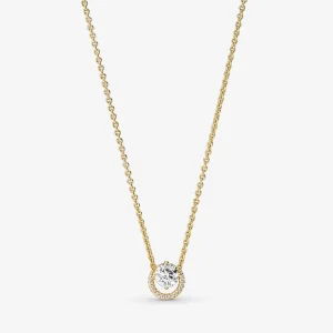 (Bild für) Pandora Funkelnder Runder Halo-Anhänger Collier Halskette - 361174C01-45