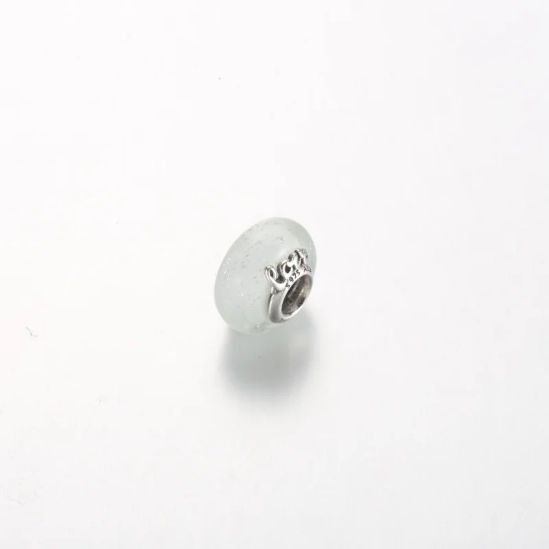 (Bild für) Pandora Glitzerndes Weißes Murano-Glas Mama & Liebe Charm - 792655C00 - Ansicht 2
