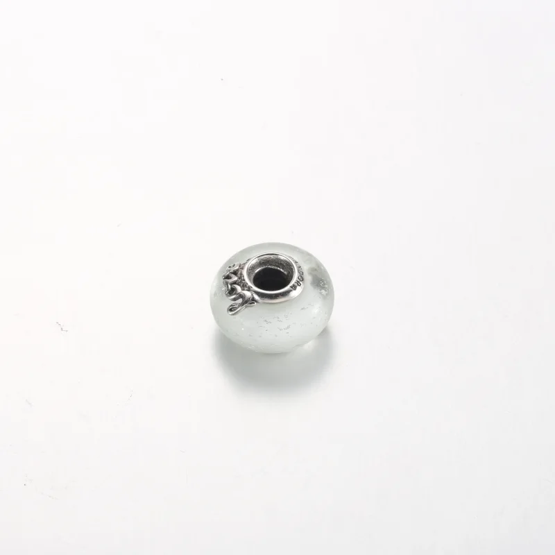 (Bild für) Pandora Glitzerndes Weißes Murano-Glas Mama & Liebe Charm - 792655C00 - Ansicht 3
