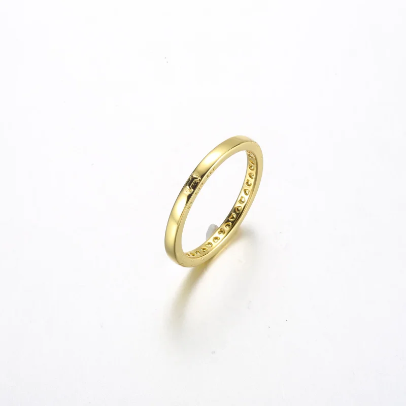 (Bild für) Pandora Love Message Ring aus 14-karätigem Gold - 162613C00 - Ansicht 2