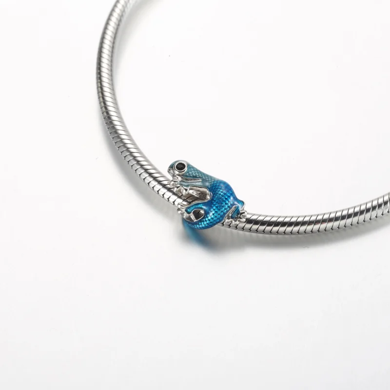 (Bild für) Pandora Metallic Blue Gecko Charm - 792701C01 - Ansicht 5