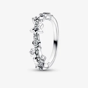(Bild für) Pandora Milchstraßen Ring aus Sterlingsilber mit klarem Zirkonia - 192586C01