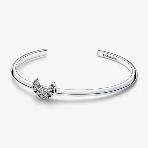 (Bild für) Pandora Moon Sterlingsilber offener Armreif mit klarem Zirkonia - 592789C01