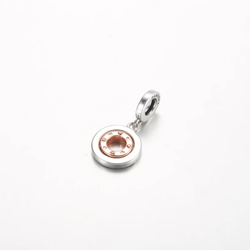 (Bild für) Pandora MSG drehbarer Anhänger aus Sterlingsilber und 14k Roségold - 782640C01 - Ansicht 3