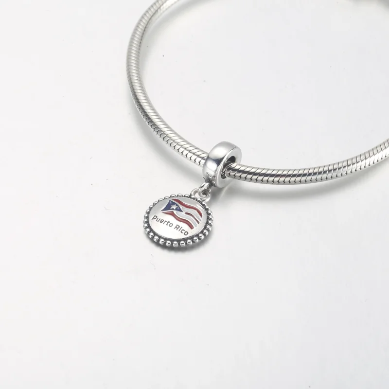 (Bild für) Pandora Puerto Rico Flag Anhänger - P-D-3993 - Ansicht 4