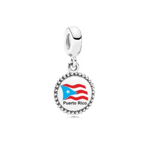(Bild für) Pandora Puerto Rico Flag Anhänger - P-D-3993
