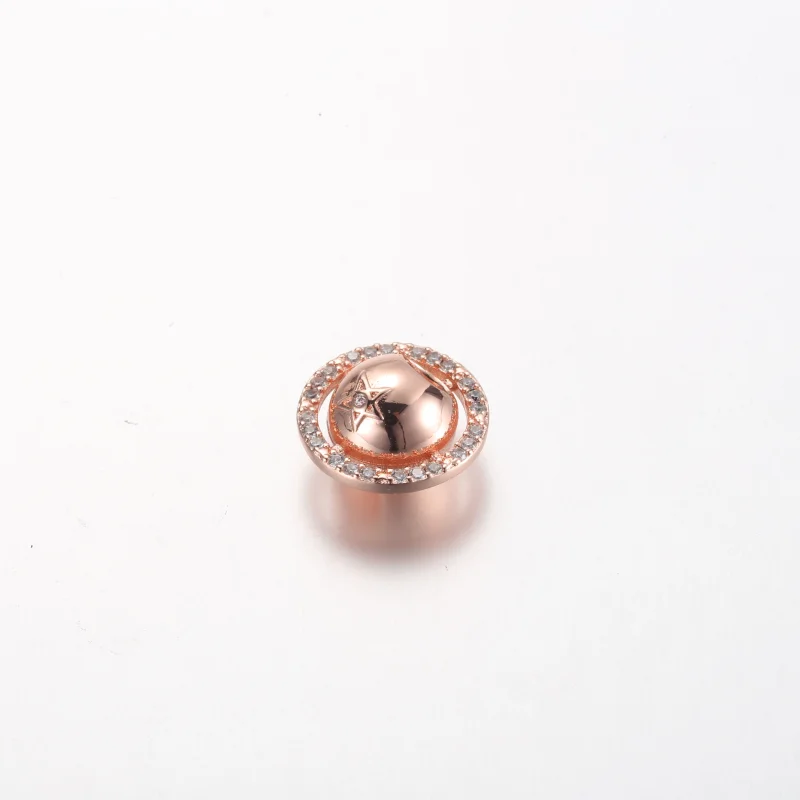 (Bild für) Pandora Saturn Planet 14k Roségold-platinierte Anhängerkette mit klaren Zirkonia - Ansicht 2