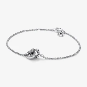 (Bild für) Pandora Signature Verschlungene Pavé-Kettenarmband - 592742C01