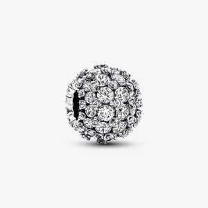 (Bild für) Pandora Sparkling Pavé Rundes Charm - 792630C01