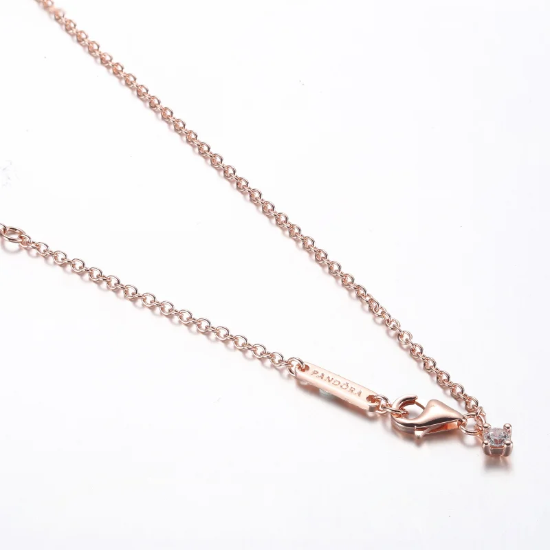 (Bild für) Pandora Timeless Pavé Doppelreihiges Bar Collier Halskette - 382621C01-45 - Ansicht 4