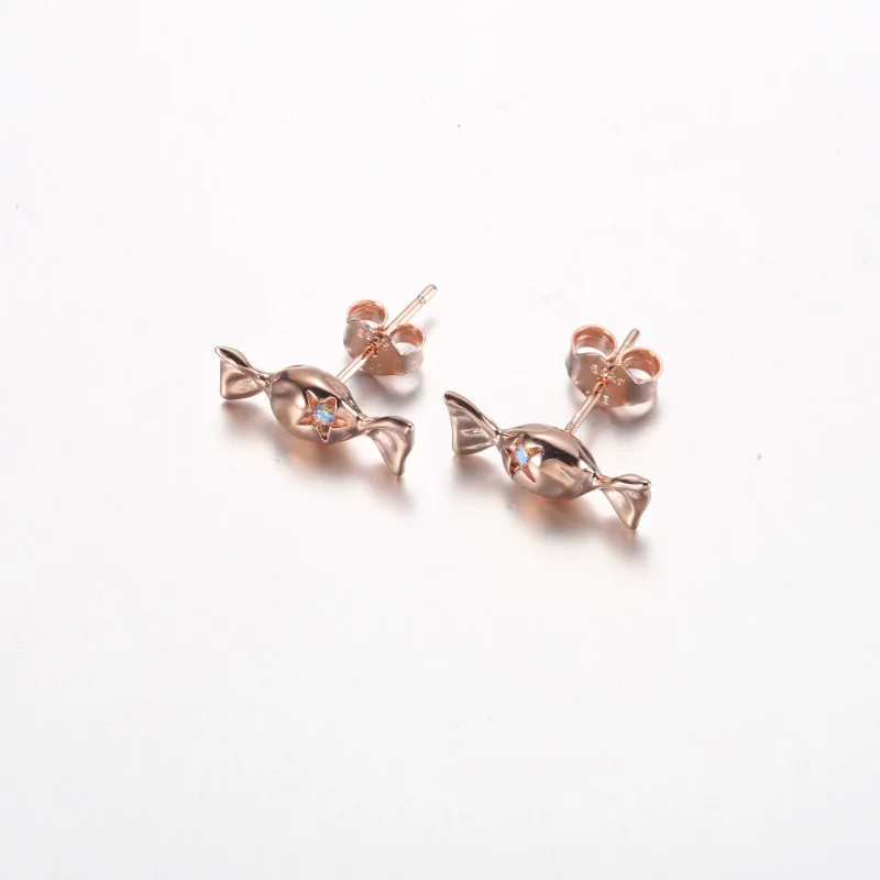 (Bild für) Pandora Wrapped Candy Ohrstecker 14k Roségold plattiert - 282638C01 - Ansicht 2