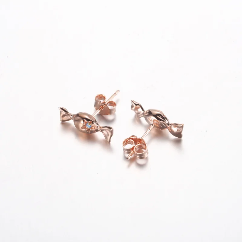 (Bild für) Pandora Wrapped Candy Ohrstecker 14k Roségold plattiert - 282638C01 - Ansicht 3